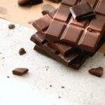 chocolate bars on white table